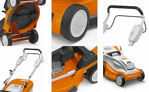 Stihl Elektro-Rasenm her RME 235 + Profi-Handschuhe (1200 W, 33 cm). Leichtes und wendiges Starterse Bild 3