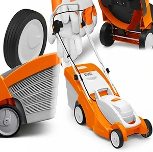 Stihl RME 339 leichter Elektro-Rasenm her mit Profi-Handschuhen (1,2 kW, 37 cm) im Set Bild 2