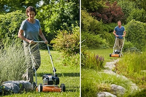 Perfekt zum Mulchen   der leistungsstarke Benzin-Rasenm her RM 2 RC! Dank des Benzinm hers STIHL RM  Bild 4