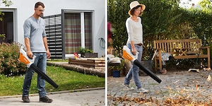 Stihl BGA 45 Handlicher Akku-Laubbl ser mit integriertem Akku + Profi-Handschuhen, STIHL (44m s, 5N) Bild 3