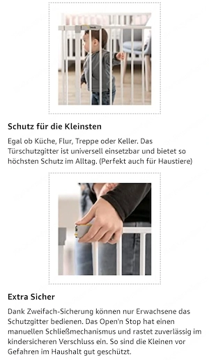 Hauck Türschutzgitter Open N Stop Safety Gate  Bild 2