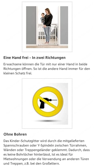 Hauck Türschutzgitter Open N Stop Safety Gate  Bild 3