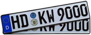 Kfz-Kennzeichen Kfz-Kennzeichen f r Sammler oder Ausstellungszwecke mit Originalpr gung Deutschland