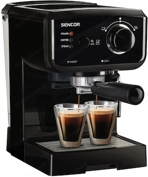 Express SENCOR 1140W Druckkaffeemaschine Espressomaschine mit Milchaufsch umer Bild 6