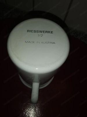 Messbecher Email Marke Riess 0,5 ltr. Bild 2