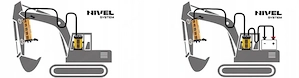 NIVEAUSYSTEM MC-1D LASERSENSOR F R DOZER Set Baumaschinen Vermessung Bulldozer Bagger Radlader Bild 6