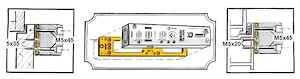 Montageplatte f r GEZE TS 4000 5000 T rschlie er wei  Die Verwendung einer T rmontageplatte wird Bild 4