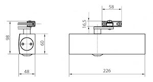 GEZE TS 2000 VBC + BLOCK Ein T rschlie er mit Scherenarm f r einfl gelige T ren mit einer Bild 3