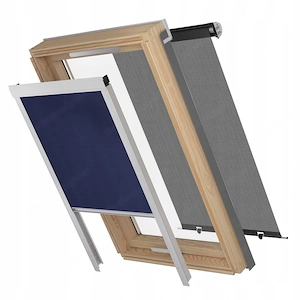Rollo Rolladen fuer RoofLite Dakstra Dakea Velux 78x118 M6A Rot Bild 3