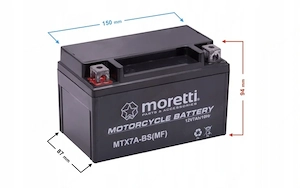 AGM (Absorbtive Glass Mat) AKUYTX7A-BSXMOR000 Ist das Motorrad mit mehr Elektronik ausgestattet,