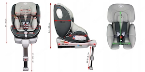 Sicher, zertifiziert, ECE R44 04-Homologation 5-Punkt-Sicherheitsgurte drehbarer Sitz Einfach zu bed Bild 5