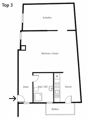 2-Zimmer-Wohnung im Zentrum von Nenzing Bild 4