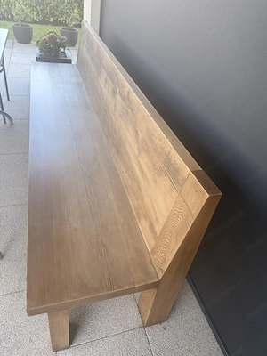 Garten Holzbank massiv Bild 3