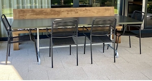 Garten Holzbank massiv Bild 2