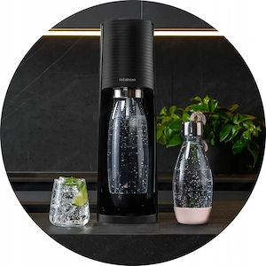 SodaStream Terra Karbonator schwarz Set SodaStream Terra Siphon + 2 Flaschen Das Set beinhaltet: Bild 3
