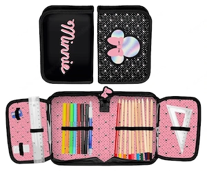 Minnie Maus Schulranzen Tornister Schultasche Set mit Federtasche Bild 3