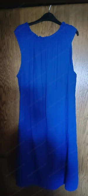 Königsblaues Leinenkleid