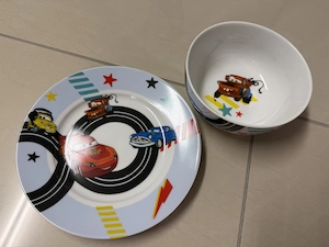 Süsses WMF Kindergeschirr-Set DISNEY CARS wie neu  Bild 2