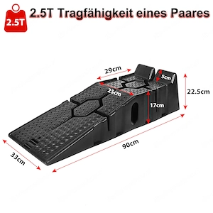Die Oberfl che beider Kunststofframpen verf gt  ber eine rutschfeste Textur, die die Reibung zwische Bild 3