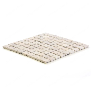 1 Fliesenmatte Natursteinmosaik Marmor Creme 29 x 29 cm Setzen Sie Akzente! Durch seine sanften Natu Bild 3