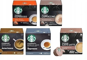 Strarbucks-Kapseln-Set mit 5 Geschmacksrichtungen (60 Kapseln) nf r Dolce Gusto Espressomaschinen