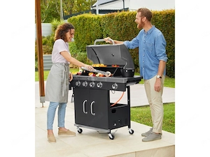 5-Flammen-Gasgrill mit 4 Kochzonen f r niedrige bis extrem hohe Temperaturen Infrarot-Kochzone mit Bild 3