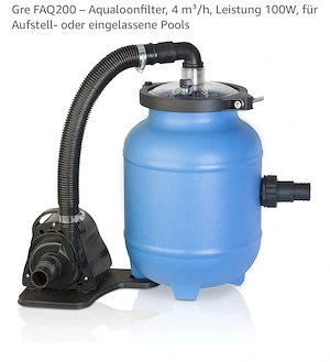 Poolpumpe 100W 4000l pro Stunde
