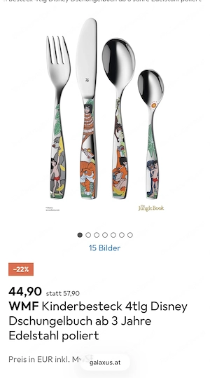 2 wunderschöne Kinder Besteck-Sets WMF wie neu- günstig abzugeben  Bild 3