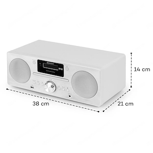 DAB-Radio mit CD-Player, Mikro-Stereoanlage, UKW, LCD-Display, Bluetooth, USB Bild 4