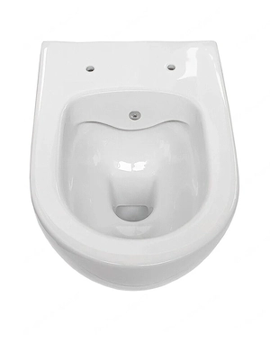 Sp lrandloses Wand-WC mit integrierter Kalt- und Warmwasserarmatur Bild 2