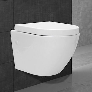 Sp lrandloses Wand-WC, sp lrandloser WC-Tiefsp ler mit Soft-Close-Sitz Bild 2