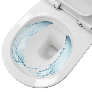 Sp lrandloses Wand-WC, sp lrandloser WC-Tiefsp ler mit Soft-Close-Sitz Bild 4