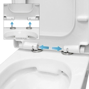 Sp lrandloses Wand-WC, sp lrandloser WC-Tiefsp ler mit Soft-Close-Sitz Bild 3