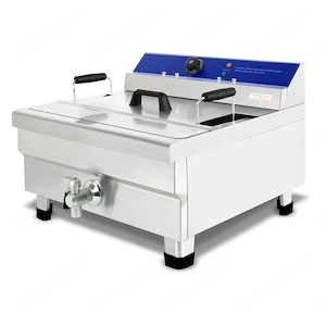 28L Fritteuse Geh usematerial: Edelstahl Anzahl K rbe Becken: 1 Beckenvolumen: 28 Liter  l Fassungsv