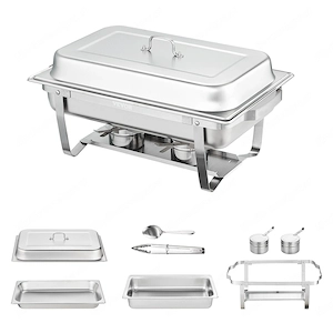 Warm & frisch: Mit dem Chafing Dish Set von VEVOR halten Sie Ihre Speisen auf der richtigen Temperat Bild 4