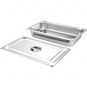 Edelstahlbeh lter, 4 St ck, Lebensmittelbeh lter, Lebensmittelbeh lter mit Deckel, Antihaft-Teller, Bild 3