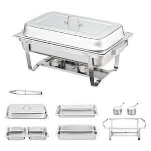 Warm & frisch: Mit dem 2er-Pack Chafing Dishes halten Sie alle Ihre Lieblingsspeisen auf Temperatur Bild 3