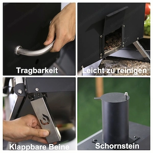 Pizzaofen im Freien mit der gesamten inneren Kochfl che Bild 4