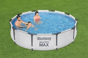 Bestway Steel Pro MAX verspr ht Sommeratmosph re! Es ist eine fantastische M glichkeit, sich an Somm Bild 3
