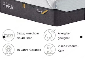 Matratze Tempur PRO Plus 90x200 Bild 4