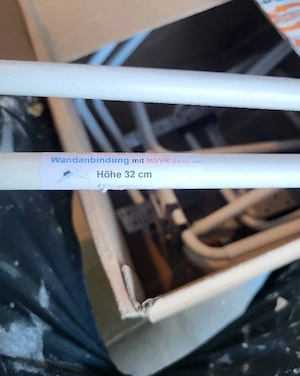 Megaro Wandanbindung mit Rohrbogen- einheit, MSV Rohr 16x2 H: 320mm ohne Isolierung NEU Bild 3