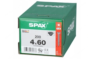 Universelle schwarze SPAX 4x60-Schrauben im Mini-Pack mit 200 St ck