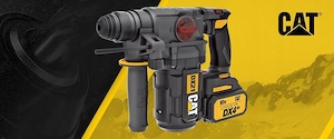 B rstenloser Hammer CAT DX21B 18V 2,2J SDS+ im Set mit einem Satz Bohrer, Bits und anderem Zubeh r D Bild 4