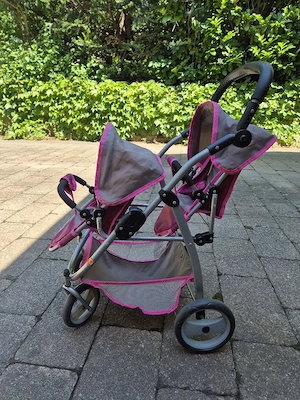 Zwillings-Puppenwagen
