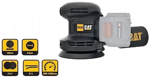B rstenloser Exzenterschleifer CAT DX42B 18V 125 mm Exzenterschleifer DX42B mit zwei Funktionen   Po Bild 3