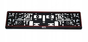 2x ORIGINAL Kennzeichenhalter fuer VW Volkswagen UV Druck witterungsbestaendig GTI