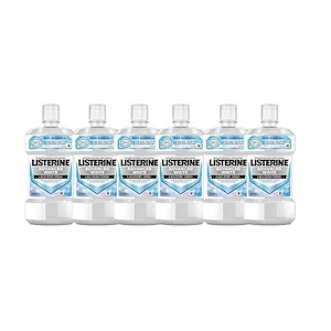 6x Listerine Advanced White Mild Taste 500 ml Entfernt Bakterien Das enthaltene Fluorid mineralisier