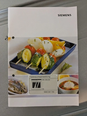 Reserviert Simens Einbaubackofen, 60 x 60 cm, Stainless steel HB330550 Bild 4