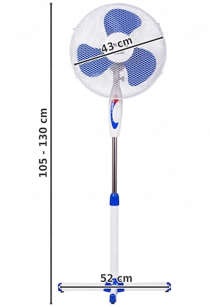 Leistung: 45 W Motor: 14 mm Hoher Luftstrom Einstellung und Oszillation: JA, vertikal + horizontal Bild 3