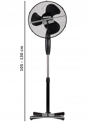 Leistung: 45 W Motor: 14 mm Hoher Luftstrom Einstellung und Oszillation: JA, vertikal + horizontal Bild 3
